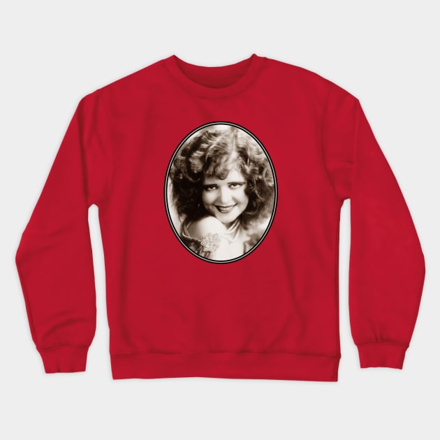 Clara Bow: The Personification of the Roaring Twenties Crewneck Sweatshirt by Noir-N-More